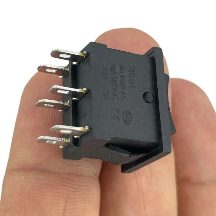IC-123-6 Mini Işıksız Anahtar On-Off-On 6P
