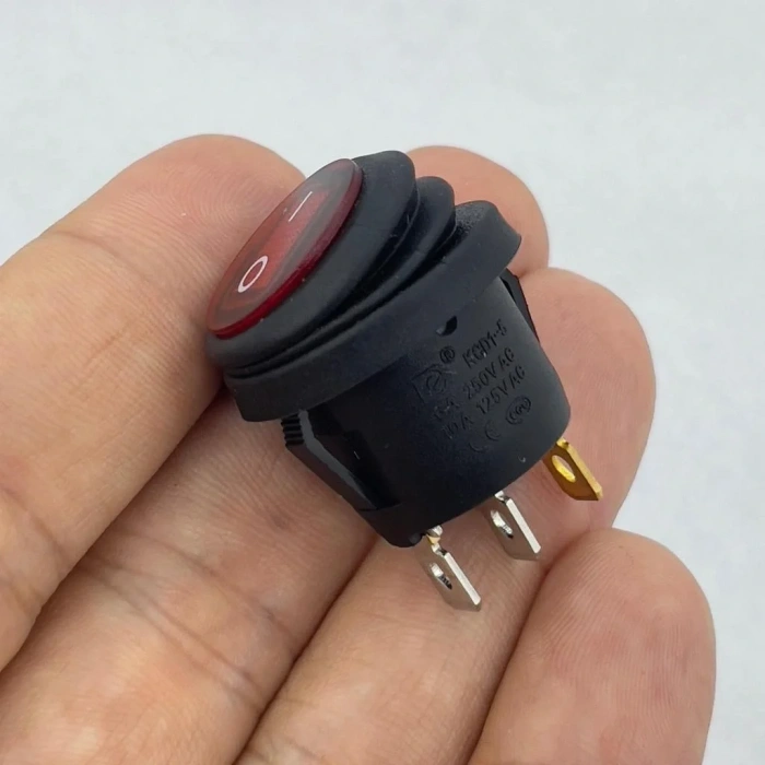IC-131W Yuvarlak Işıklı Anahtar Su Geçirmez 3P