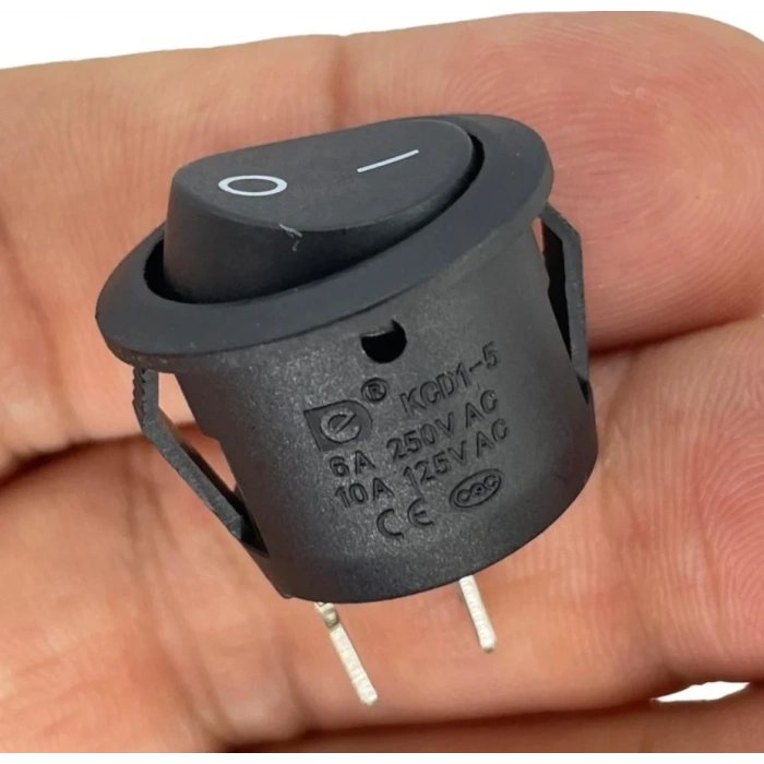 IC-133-5 Yuvarlak Işıksız Anahtar On-Off 2P