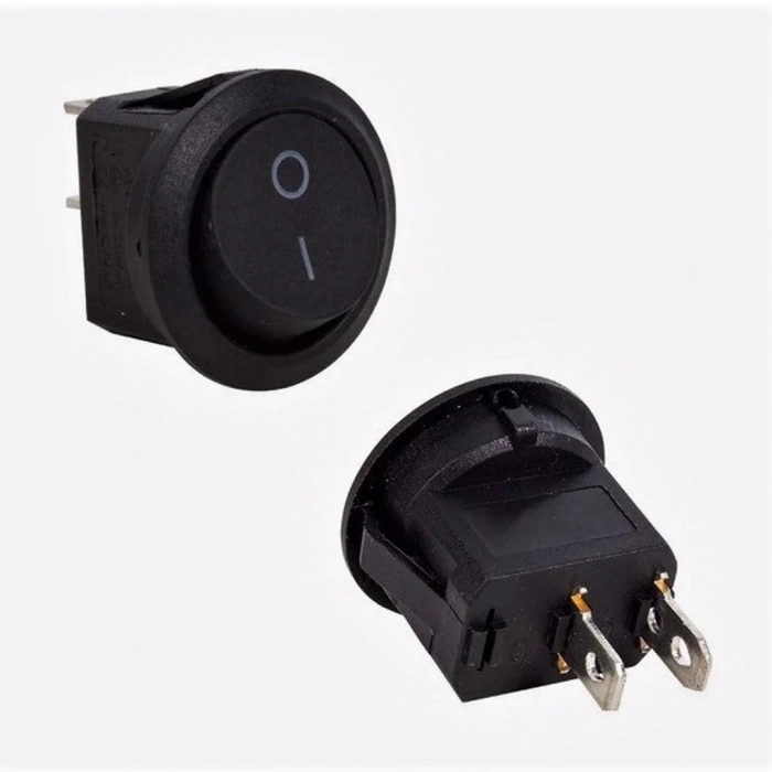 IC-133 Yuvarlak Işıksız Devre Anahtarı On-Off 2P
