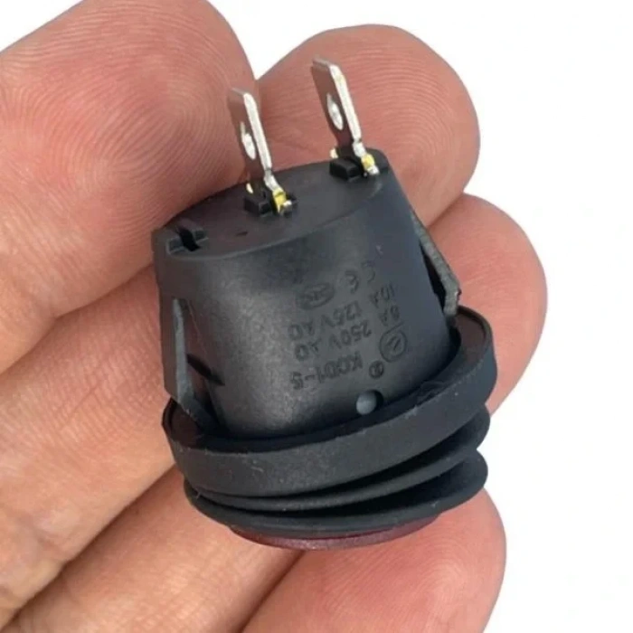 IC-133W Su Geçirmez Yuvarlak Işıksız Anahtar ON-OFF 2P