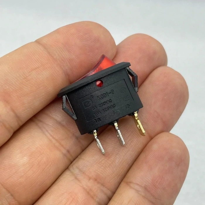 IC-134B Oval Işıklı Anahtar On-Off 3P