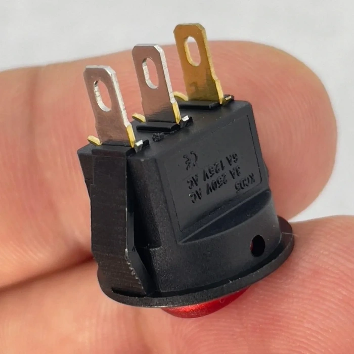 IC-134D Mini Yuvarlak Anahtar Işıklı On-Off 3P