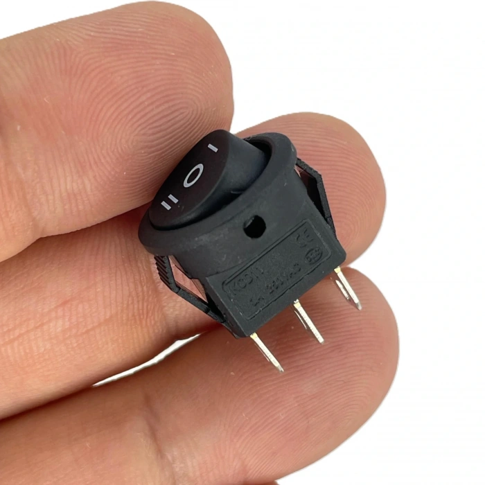 IC-134E-5 Yuvarlak Mini Anahtar ON-OFF-ON 3P