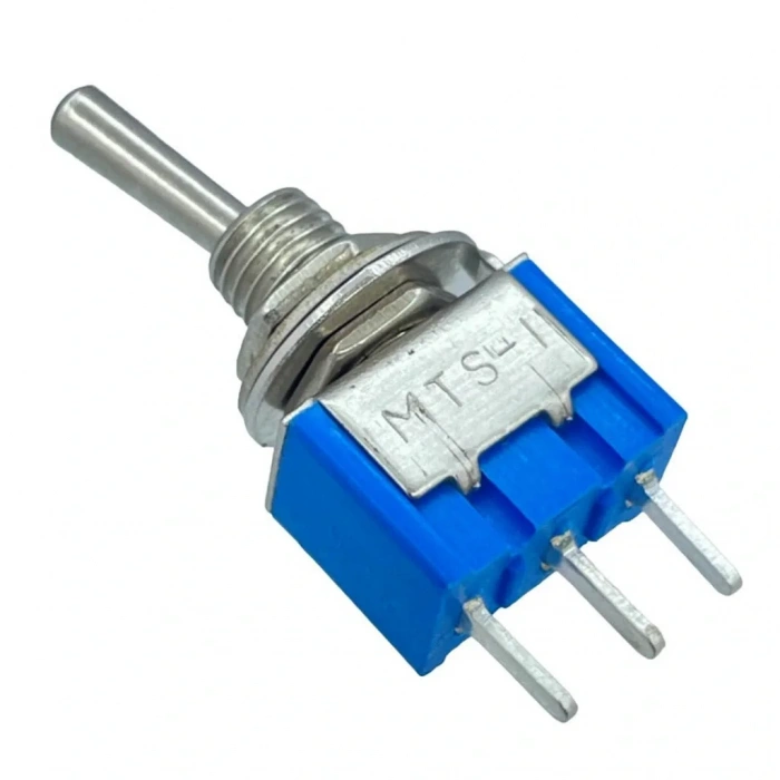 IC-139C Toggle Switch İğne Ayak On-Off 6mm MTS-102-A2