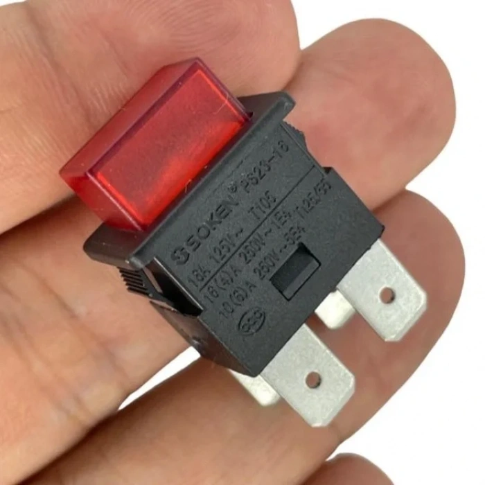 IC-180H Basmalı Işıklı Anahtar 220V 4P Kalıcılı PS23-16N