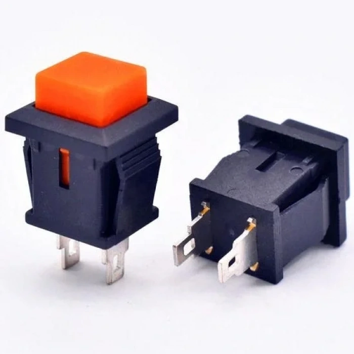 IC-180K-0 Kare Buton Kırmızı Yaylı Ters DS-430