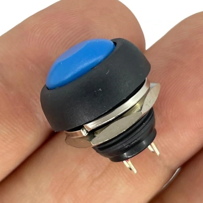 IC-184 Mavi Plastik Push Buton 12mm PBS-33B