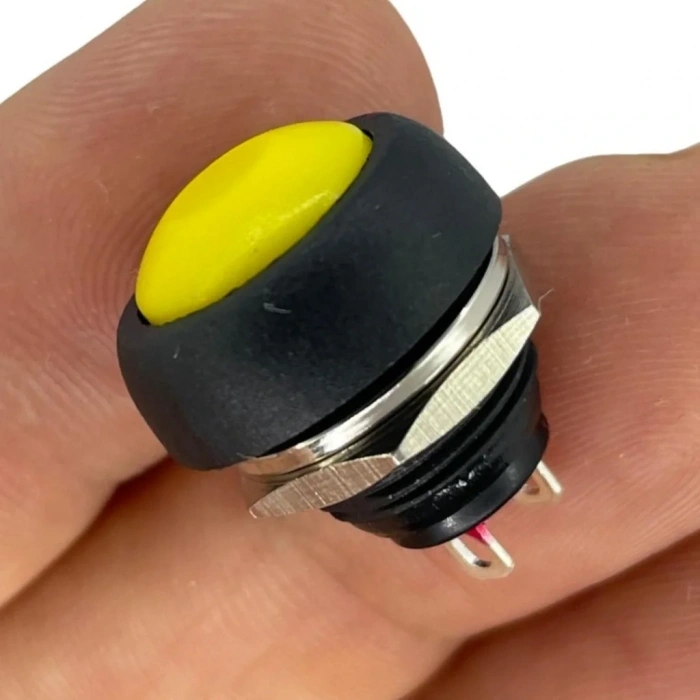 IC-184 Sarı Plastik Push Buton 12mm PBS-33B