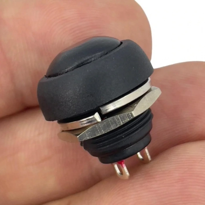 IC-184 Siyah Plastik Push Buton 12mm PBS-33B