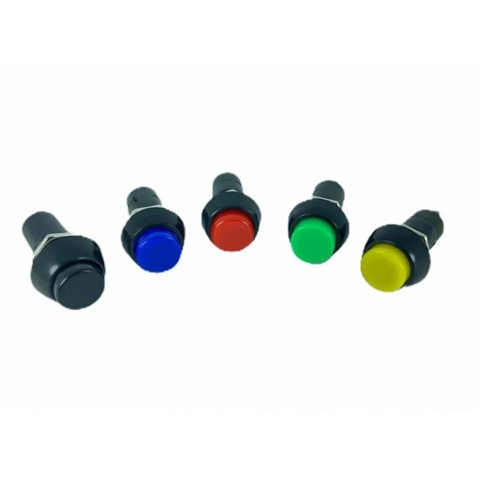 IC-186 Buton Plastik (PBS11B) Yaylı 12mm Sarı