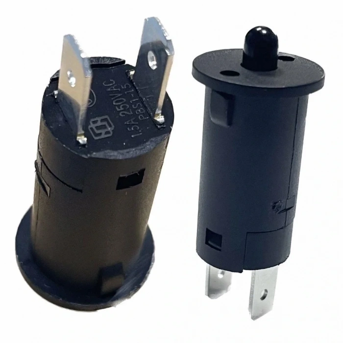 IC-187A Ters Kapak Switch Normalde Kapalı Kontak 12mm Siyah 1 Adet