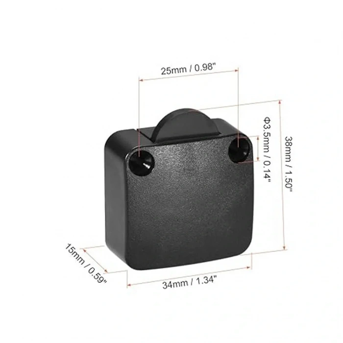 IC-187E Ters Dolap Anahtarı Sıva Üstü Kapak Switch Siyah