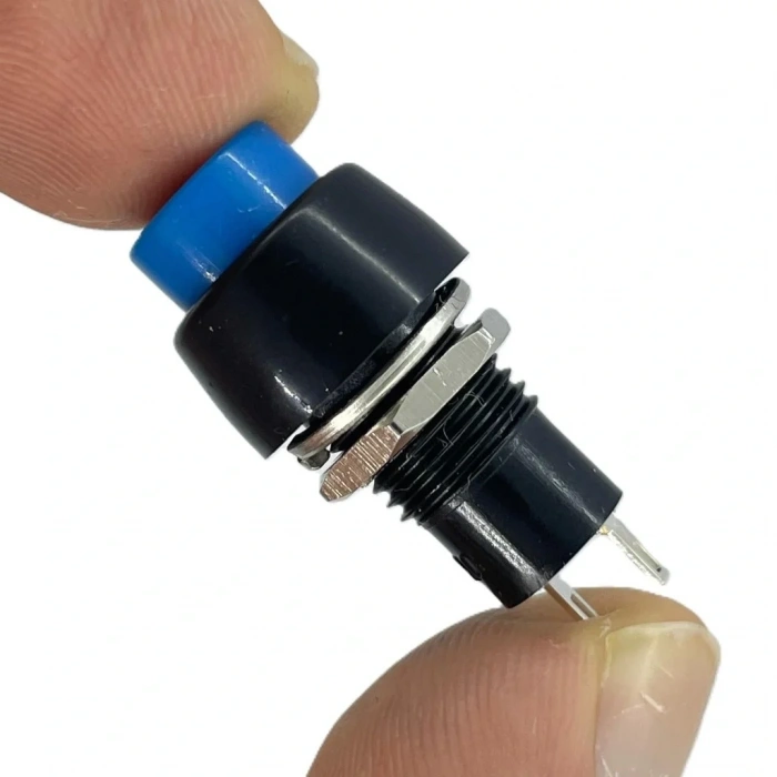IC-190 Mavi Buton Yuvarlak Plastik Kalıcılı 10mm