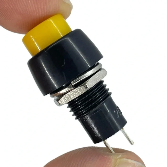 IC-190 Sarı Buton Yuvarlak Plastik Kalıcılı 10mm