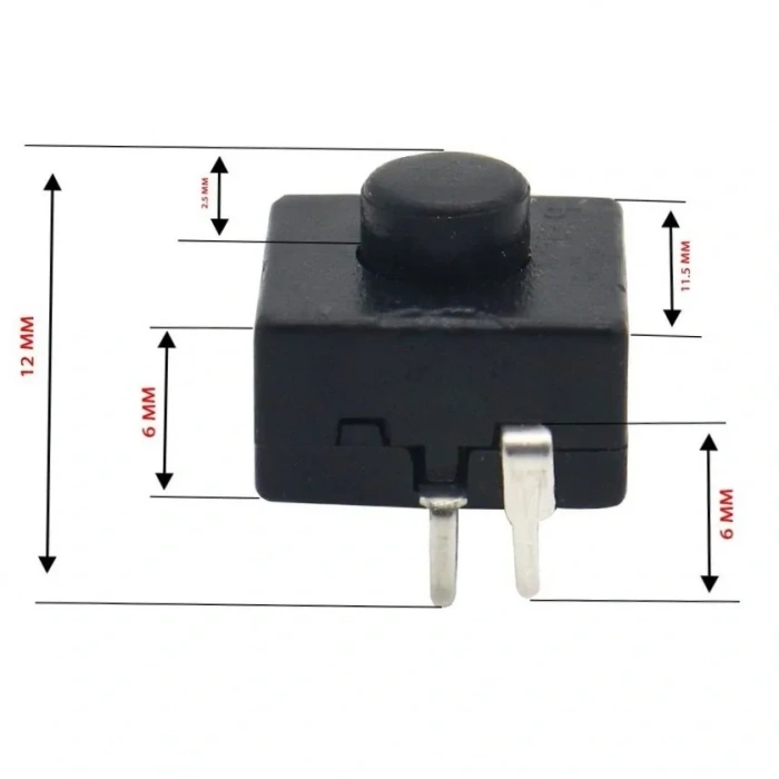 IC-192B-2 Çıt Çıt Anahtar 12X12mm El Feneri Anahtarı
