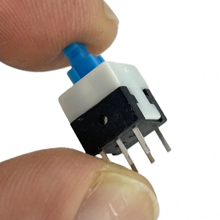 IC-199 6 Pinli Bacaklı Yaylı Push Buton 8x8mm