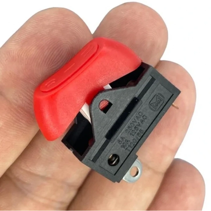 IC-209 Saç Kurutma Makinası Düğmesi Anahtarı 3P 0-1-2 Kırmızı