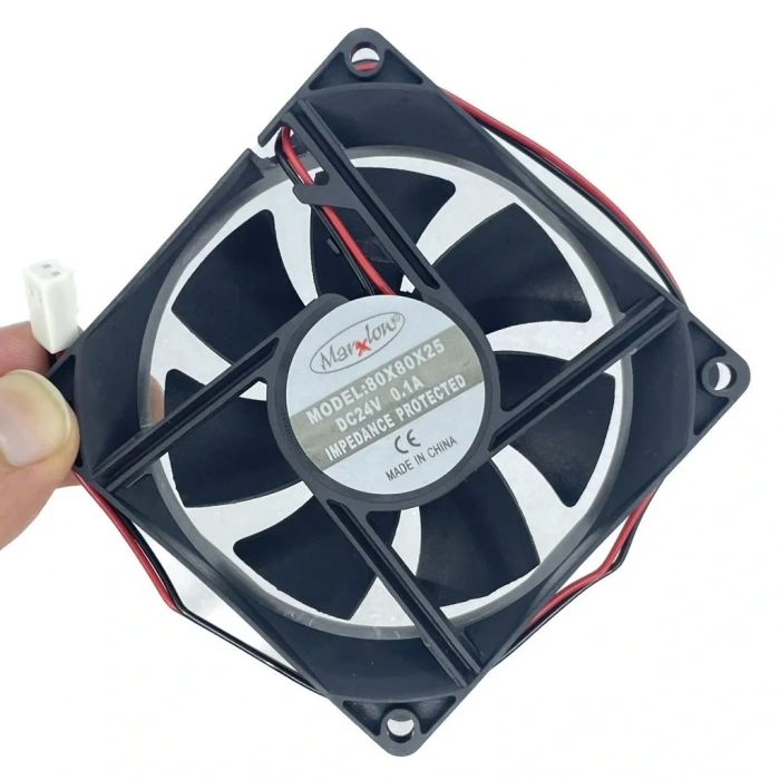 IC-216 Kare Fan 80x80x25mm 12V DC 2 Kablo
