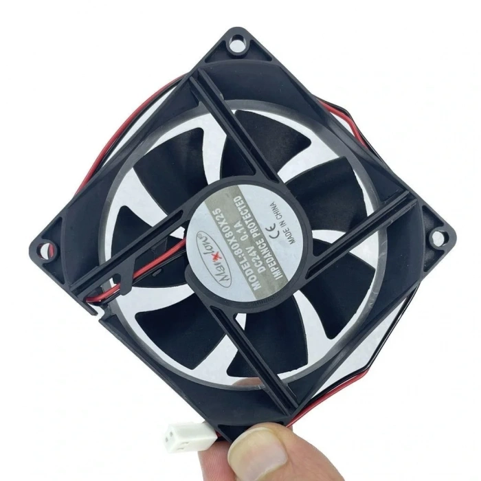 IC-216A Kare Fan 80x80x25mm 24V DC 2 Kablo