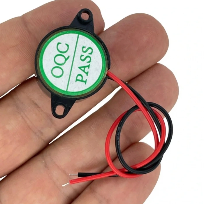 IC-221 Kablolu Buzzer Devreli Piezo 12-24V DC 23mm