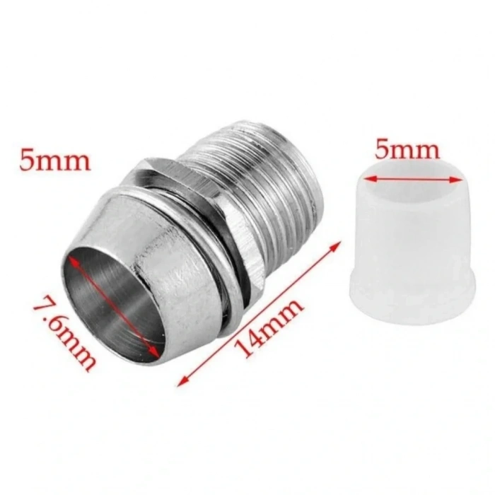 IC-224 Led Soketi 5mm Metal