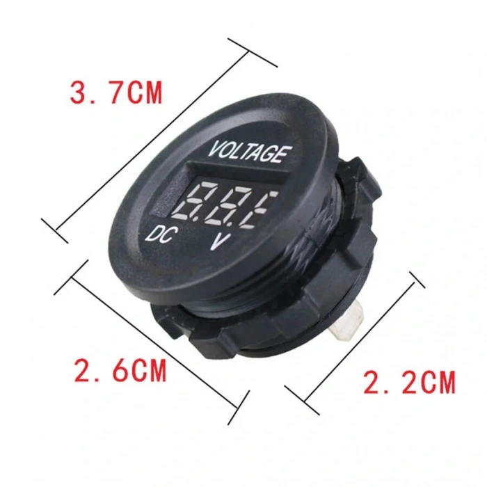 IC-230D Dijital Voltmetre Pano Tip 28mm 6-32V