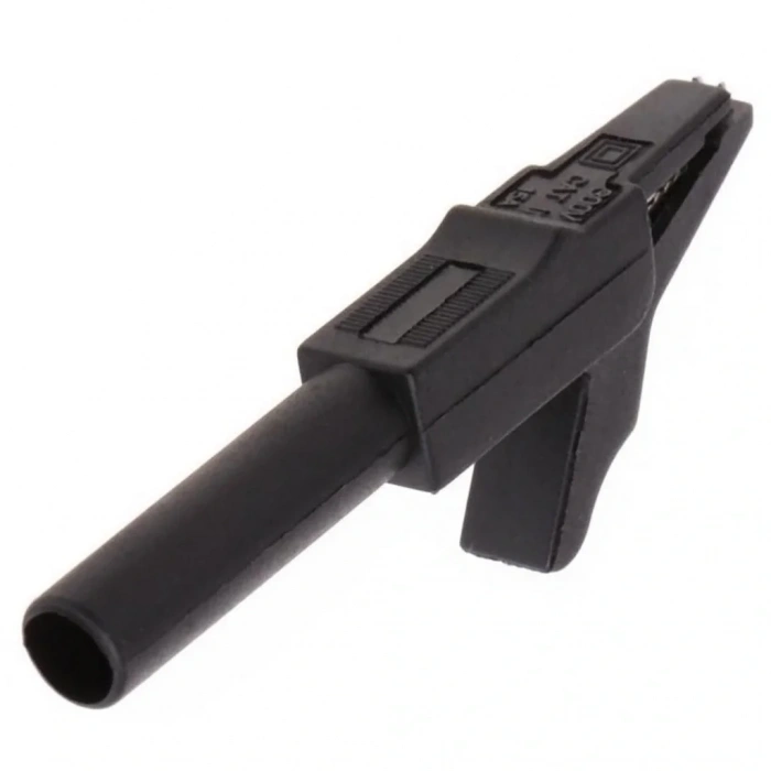 IC-243B 4mm Banana Jak Girişli Krokodil 55mm 2li Set (Kırmızı ve Siyah)