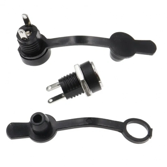 IC-258B 2.1mm DC Somunlu Korumalı Jak 8mm