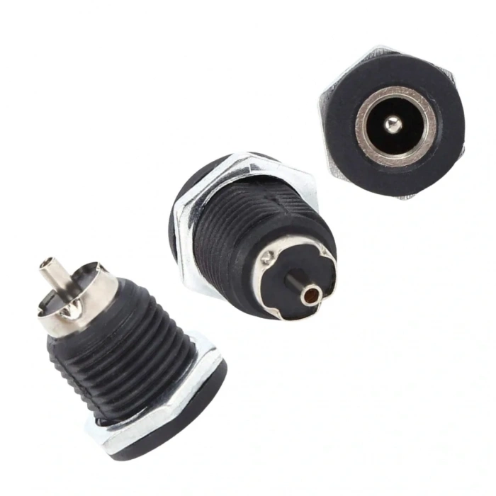 IC-258C DC Jak 2.1mm İçi Metal Ø12mm