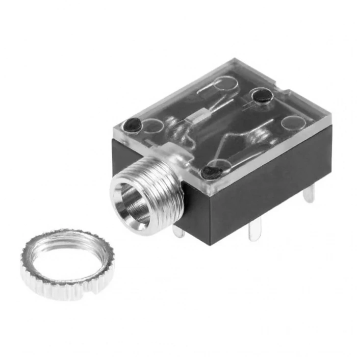 IC-259 Stereo Şase 3.5mm Jak Konnektör Somunlu
