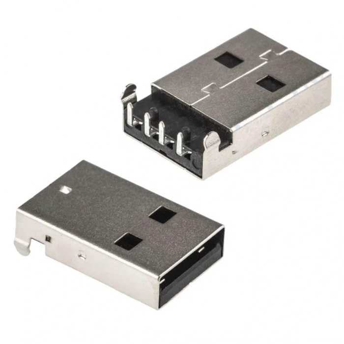 IC-264 USB Şase A Tip 90° Erkek Konnektör