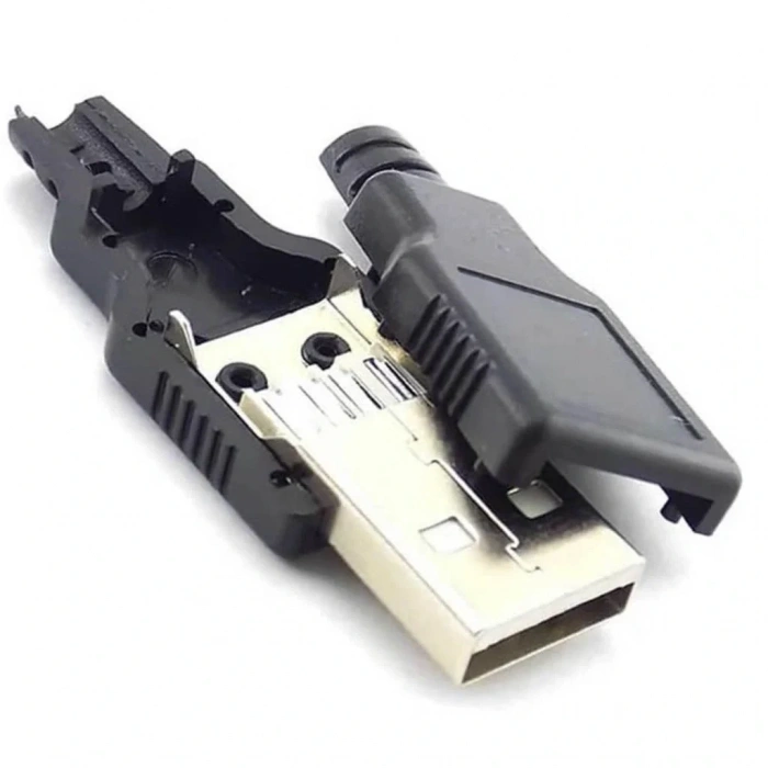 IC-264A USB A Tip Seyyar Kapaklı Erkek USB Soketi