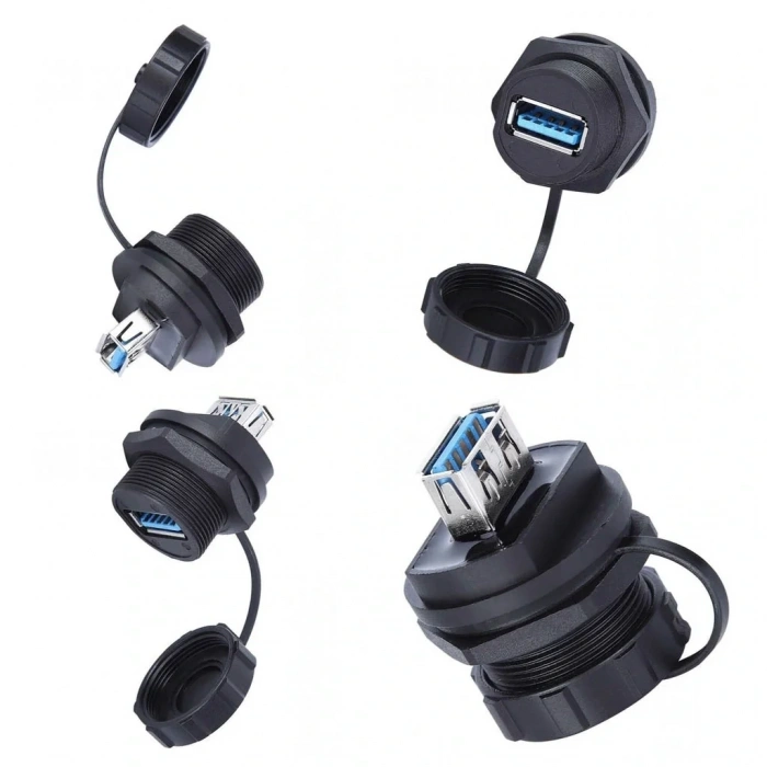 IC-265W Su Geçirmez Şase Pano Tip USB 3.0 Adaptör