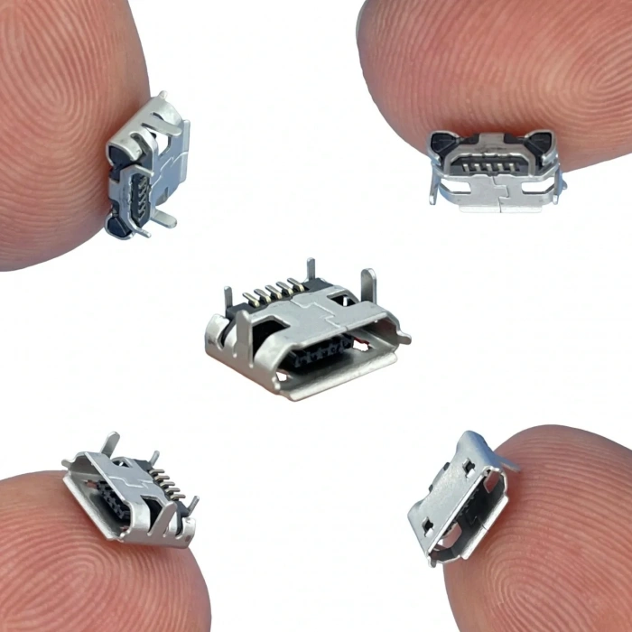 IC-266A-1 Micro USB Konnektör Mikro USB Soket 4 Şase 5 Pin