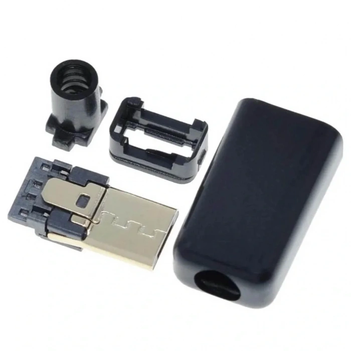 IC-266A-5 Erkek Micro USB Konnektör Seti Şarj Kablo Soketi