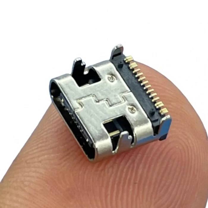 IC-266B-4 Dişi Type-C Soket USB-C Konnektör Şase 16 Pin