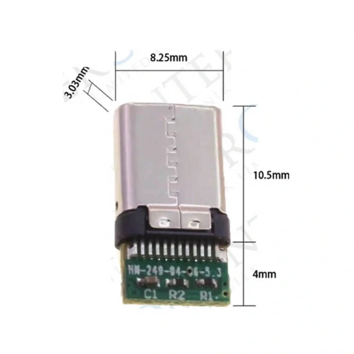IC-266B1 Kapaklı Type-C Erkek Soket Type-C Konnektör