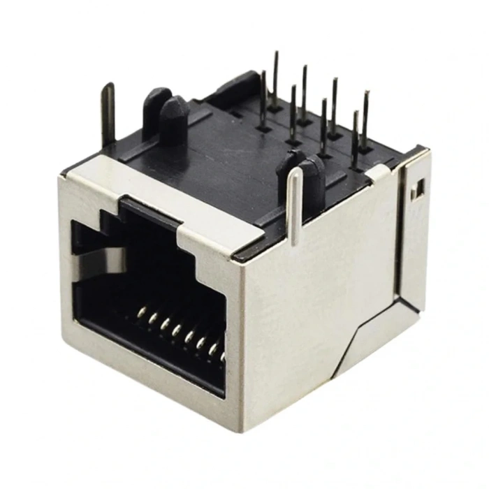 IC-266H-5 RJ45 Şase PCB Ucu 90° RJ45 Konektör