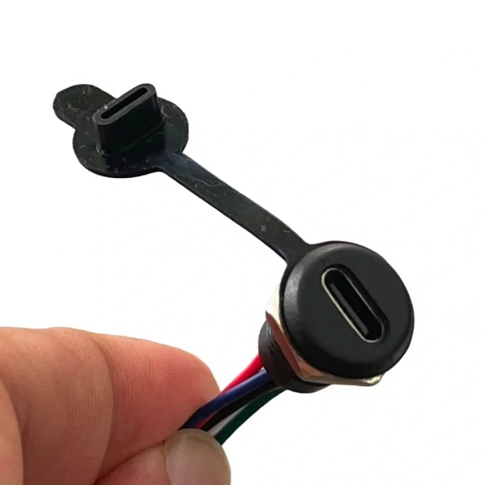 IC-266T-2 Pano Tip Type-C Şase Dişi Soket 5P ( Şarj + Data )