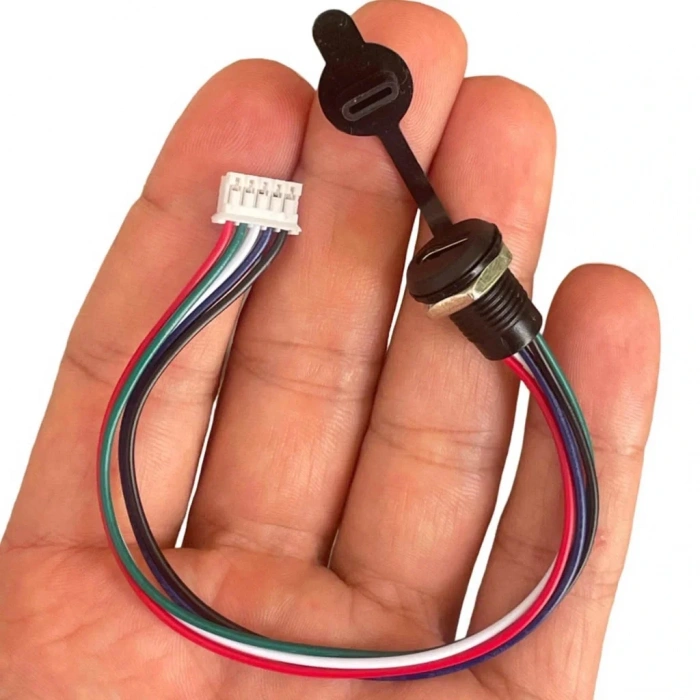 IC-266T-2 Pano Tip Type-C Şase Dişi Soket 5P ( Şarj + Data )
