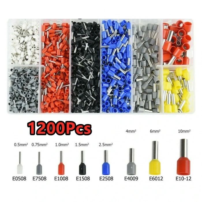IC-274C 1200 Parça 8 Boy 6 Renk Kutulu İzoleli Yüksük Seti - Kablo Yüksüğü