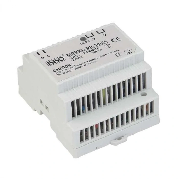 IDR-30-12 - 30W 12VDC 2A Raya Montajlı Güç Kaynağı