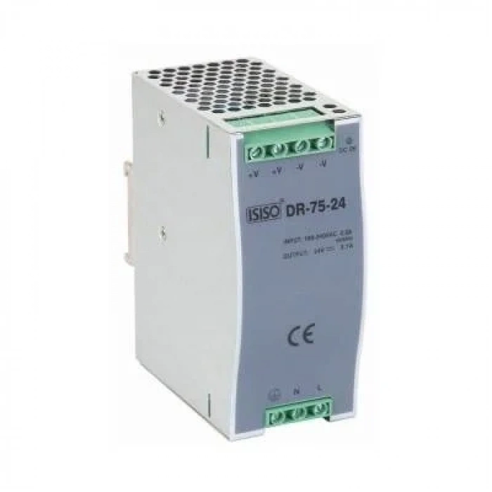 IDR-75-24 - 75W 24VDC 3.2A Raya Montajlı Güç Kaynağı
