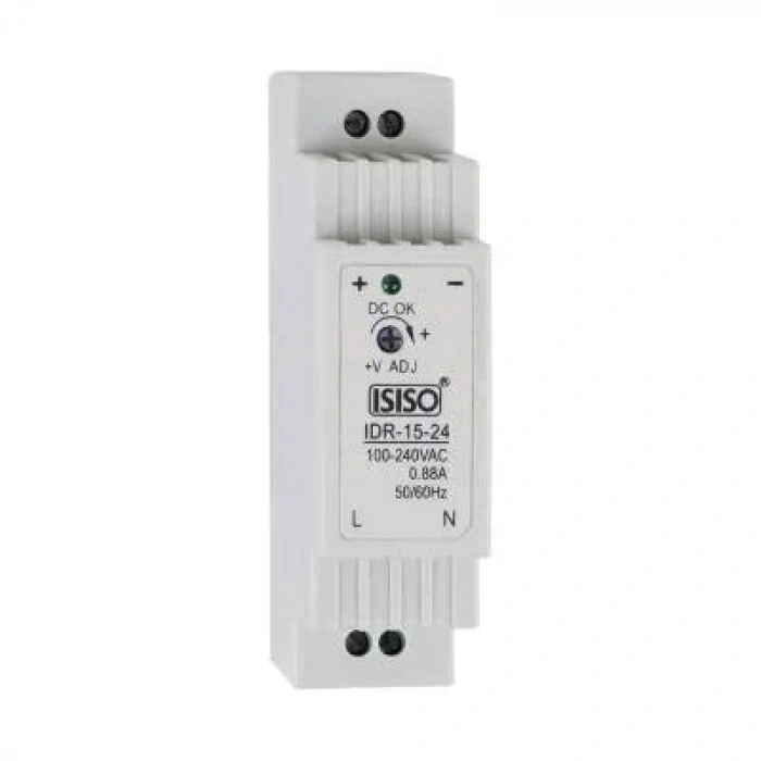 IHDR-15-05 - 15W 5VDC 3A Raya Montajlı Güç Kaynağı