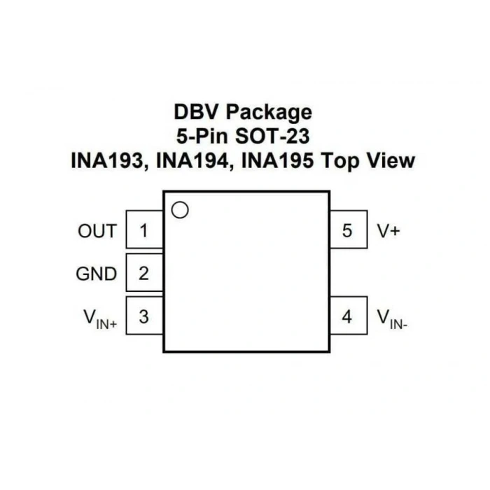 INA194AIDBVT SOT23-5 Smd Akım Yönetimi Entegresi