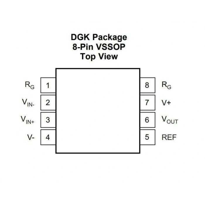 INA333AIDGKR VSSOP-8 Smd Amplifikatör Entegresi