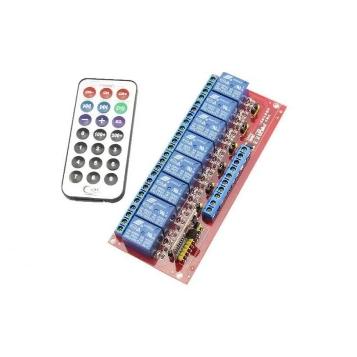 IR Kumandalı Röle Kartı 5V 8 Kanal