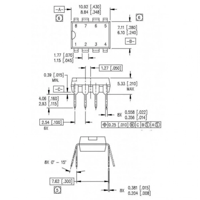 IR2103PBF Mosfet Sürücü Entegresi Dip-8