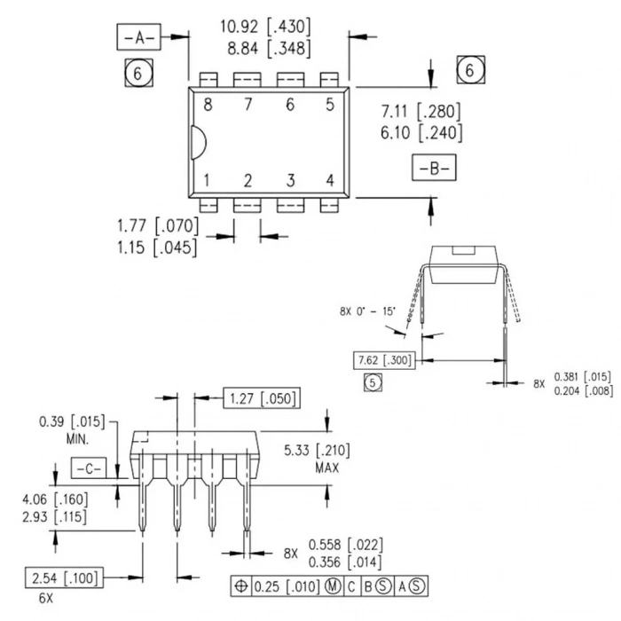 IR2153 Mosfet Sürücü Entegresi Dip-8